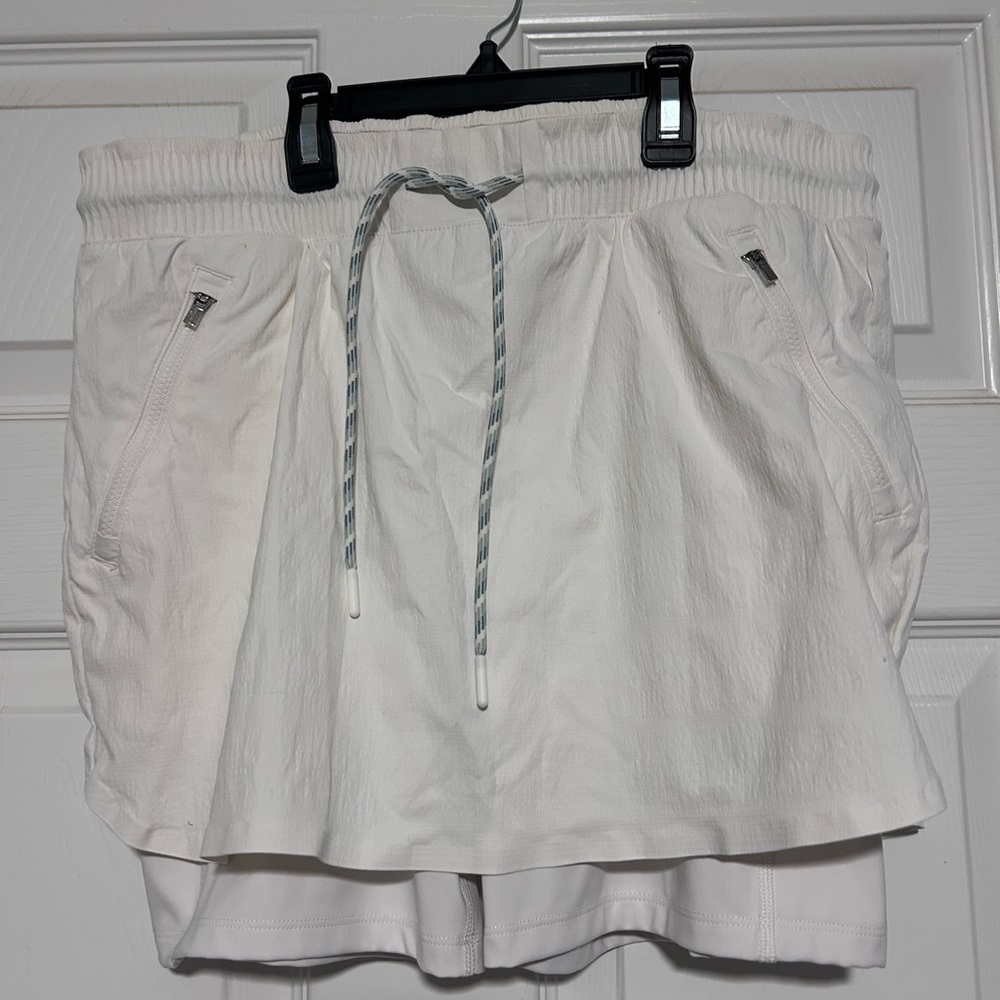 Athleta White Skort With Drawstring - image 1